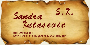 Sandra Kulašević vizit kartica